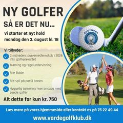 Ny Golfer Træningshold LED